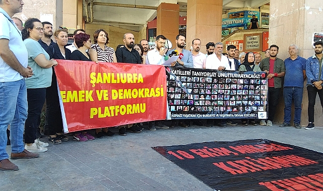 Urfa Emek ve Demokrasi Platformu Gar Katliamını kınadı