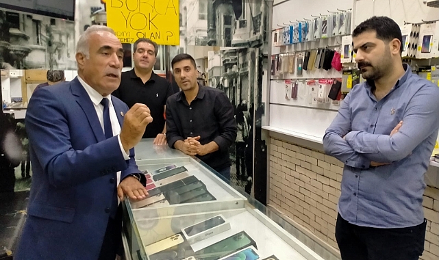 Vekil Aydınlık esnafı dinledi