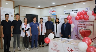Balıklıgöl Devlet Hastanesinde organ bağışı standı kuruldu