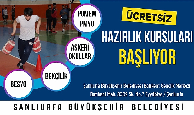 Büyükşehir'de ücretsiz Pomem ve Besyo hazırlık kursları başlıyor