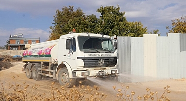 Karaköprü kırsalında üstyapı çalışmaları devam ediyor