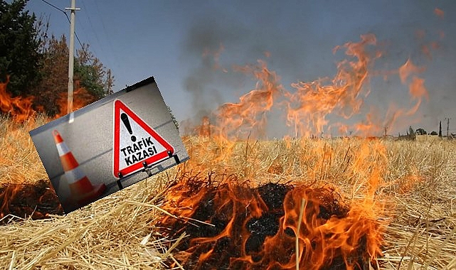 Şanlıurfa’da anız yangını kazaya neden oldu!