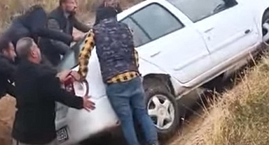 Şanlıurfa'da kontrolden çıkan araç kanala uçtu