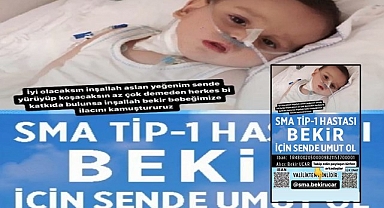 SMA hastası Bekir bebek Şanlıurfa’nın desteğini bekliyor!