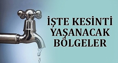 Büyükşehir'den su kesintisi açıklaması