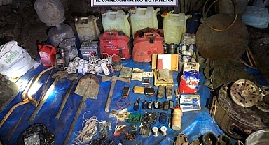 EYP düzeneği ve çok miktarda yaşam malzemesi ele geçirildi