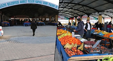Haliliye'de Kapalı Semt Pazarı vatandaşların hizmetine sunuldu