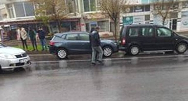 Hilvan’da maddi hasarlı kaza!