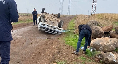 Hilvan kırsalında trafik kazası!