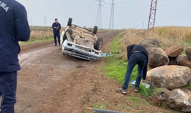 Hilvan kırsalında trafik kazası!