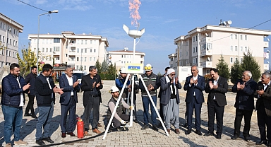 Hilvan TOKİ konutları doğalgaza kavuştu