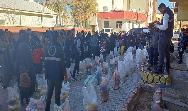 İhtiyaç sahibi ailelere gıda yardımı