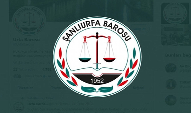 Şanlıurfa Barosu'ndan Ekrem İmamoğlu açıklaması