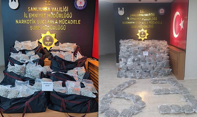 Şanlıurfa'da dev uyuşturucu operasyonu!