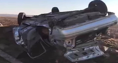 Siverek’te kontrolden çıkan araç takla attı! Yaralılar var