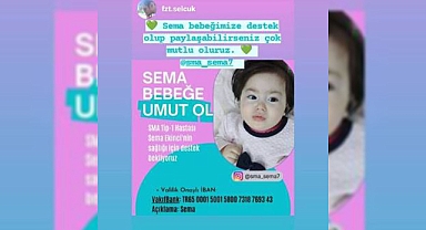 SMA hastası Sema bebek Urfalılardan yardım bekliyor