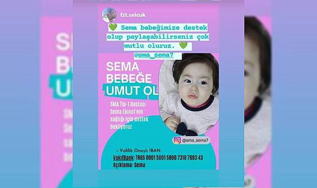 SMA hastası Sema bebek Urfalılardan yardım bekliyor