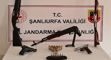 Urfa'da çok sayıda mühimmat ele geçirildi: 5 gözaltı