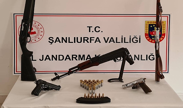 Urfa'da çok sayıda mühimmat ele geçirildi: 5 gözaltı