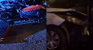 Urfa'da motosiklet otomobile çarptı!