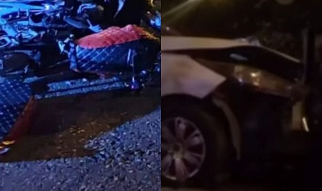 Urfa'da motosiklet otomobile çarptı!