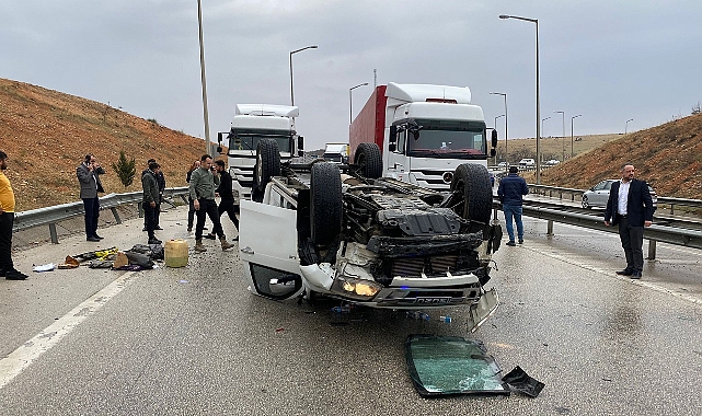 Urfa-Gaziantep yolunda kaza! 1 yaralı
