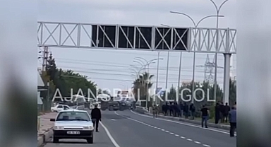 Urfa Mardin yolundaki polis kontrol noktasında hareketli dakikalar 