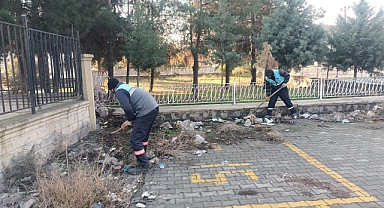 Viranşehir Belediyesinden genel temizlik çalışması