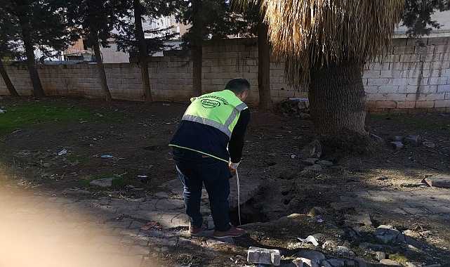 Viranşehir'de larva ilaçlama çalışması başladı