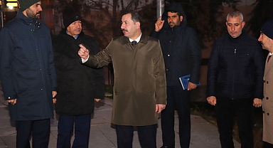 Başkan Baydilli, günün ilk ışıklarıyla birlikte sahada