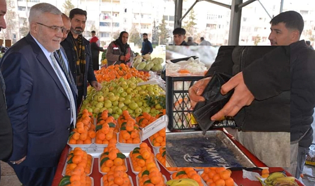 Esnaf, Başkan Yanmaz'a boş cüzdan gösterdi