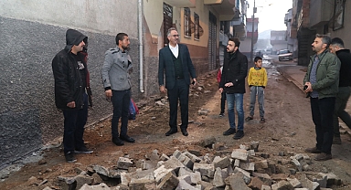 Eyyübiye’de doğalgaz ulaştırılan sokaklar yeniden düzenleniyor