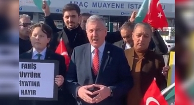 Gelecek Partisi Genel Başkan Yardımcısı araç muayene ücretlerini protesto etti 