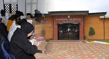 Gençler sınavlara Karaköprü okuma evlerinde hazırlanıyor