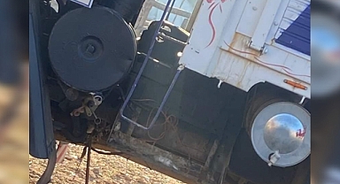 Hilvan'da hırsızlar kamyon akülerine dadandı 