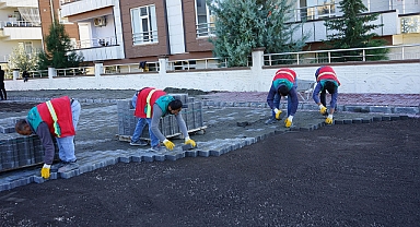 Karaköprü’de yeni yollar kilitli parkeyle döşeniyor