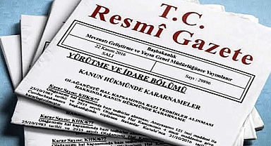 Resmi Gazete'de yeni kararlar yayımlandı