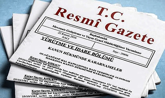 Resmi Gazete'de yeni kararlar yayımlandı