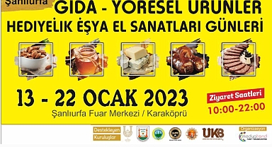 Şanlıurfa’da gıda ve yöresel ürünler fuarı açılıyor