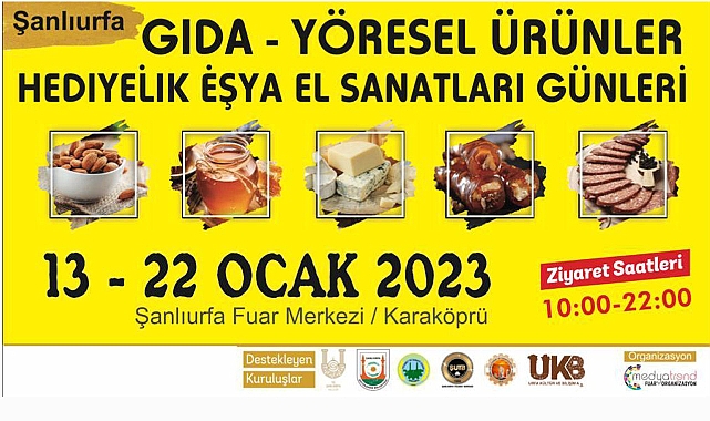 Şanlıurfa’da gıda ve yöresel ürünler fuarı açılıyor