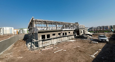 Seyrantepe'de kapalı spor kompleksi yükseliyor