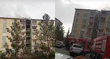 Urfa'da bir binanın 5. katında yangın!