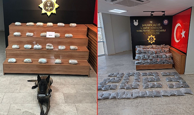 Urfa’da dev operasyon! Kilolarca uyuşturucu madde ele geçirildi