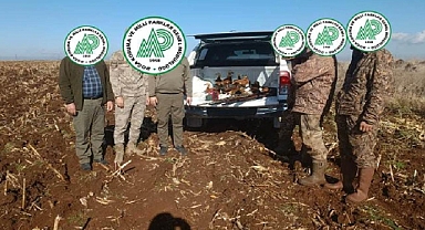 Urfa’da kaçak avcılık yapan 3 şahıs suçüstü yakalandı