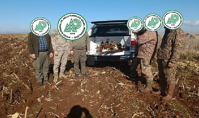 Urfa’da kaçak avcılık yapan 3 şahıs suçüstü yakalandı