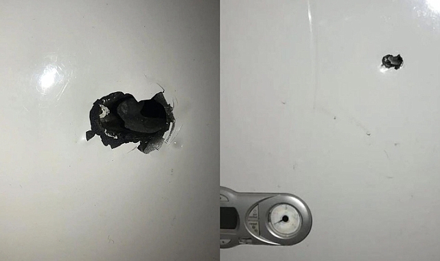 Urfa'da maganda kurşunu kombiye isabet etti