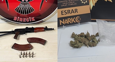 Urfa'nın ilçesinde uyuşturucu ve silah ele geçirildi 