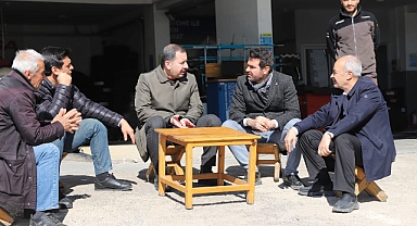 Başkan Baydilli’den esnafa geçmiş olsun ziyareti