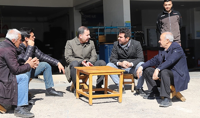 Başkan Baydilli’den esnafa geçmiş olsun ziyareti