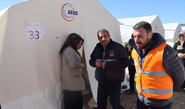 Büyükşehir'de depremzeledere yardımlar devam ediyor